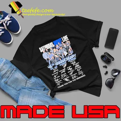Top saturday night live 46th anniversary thank you for the memories signature shirt