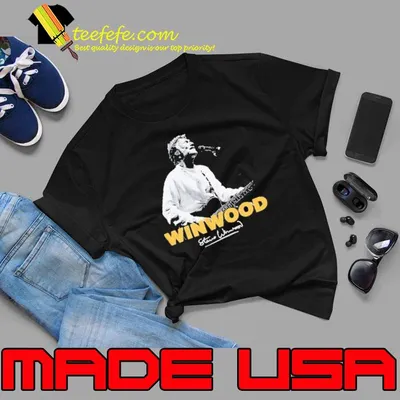 Winwood steve singed guitar sshirt