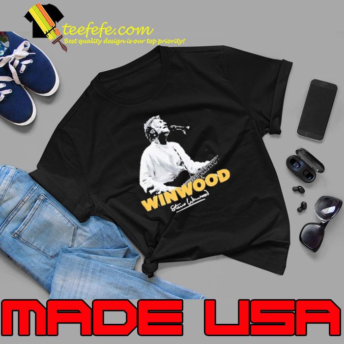 Winwood steve singed guitar sshirt Winwood steve singed guitar sshirt