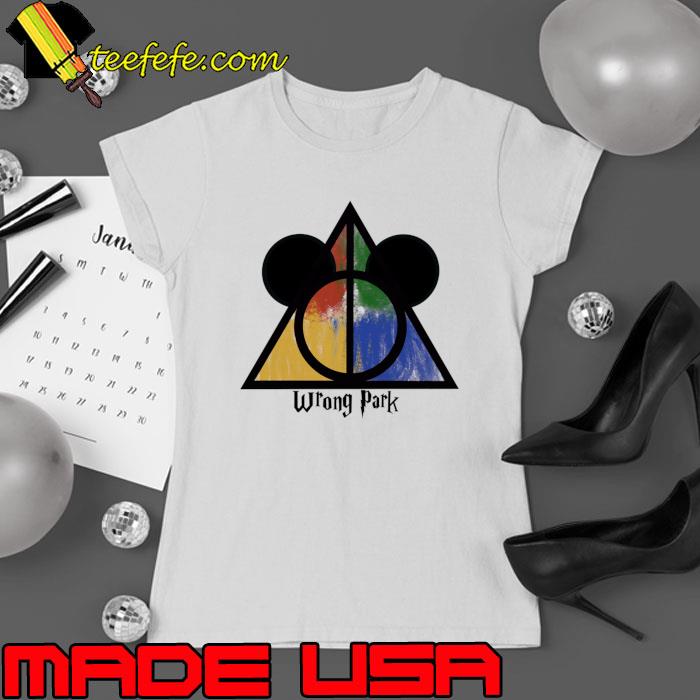 Wrong park mickey mouse disney watercolor T-Shirt Ladies tee Wrong park mickey mouse disney watercolor T-Shirt Ladies tee