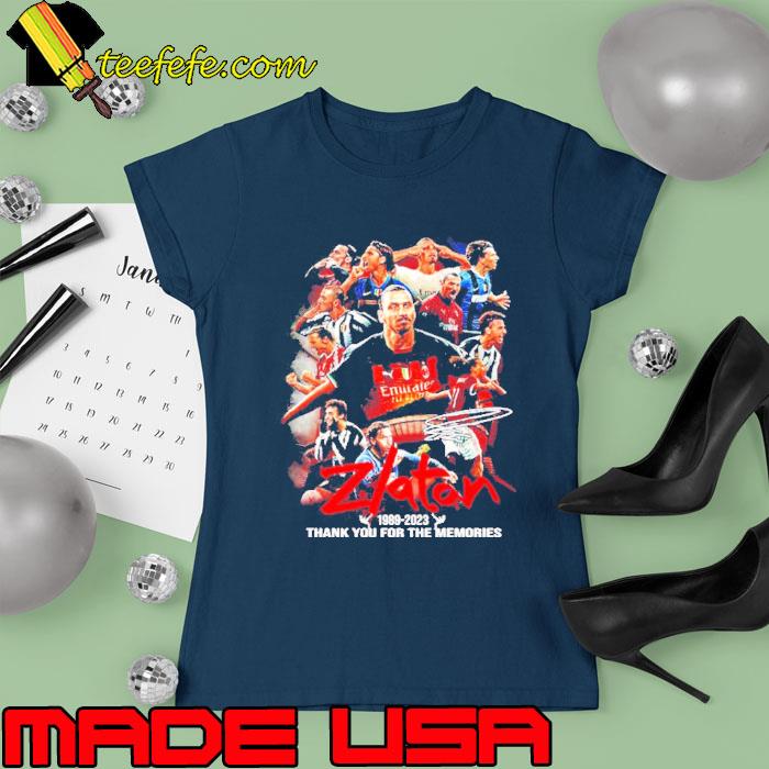 Zlatan Ibrahimovic 1989-2023 Signatures Thank You For The Memories Shirt Ladies tee Zlatan Ibrahimovic 1989-2023 Signatures Thank You For The Memories Shirt Ladies tee