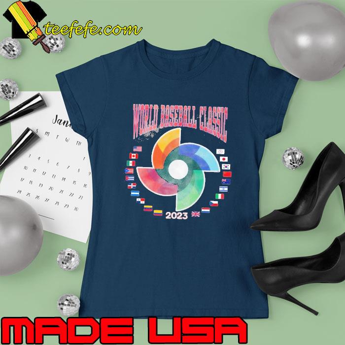 2023 Official 2023 world baseball world tour s Ladies tee 2023 Official 2023 world baseball world tour s Ladies tee