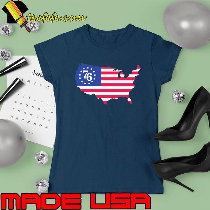 76 American Flag Map Shirt Ladies tee 76 American Flag Map Shirt Ladies tee