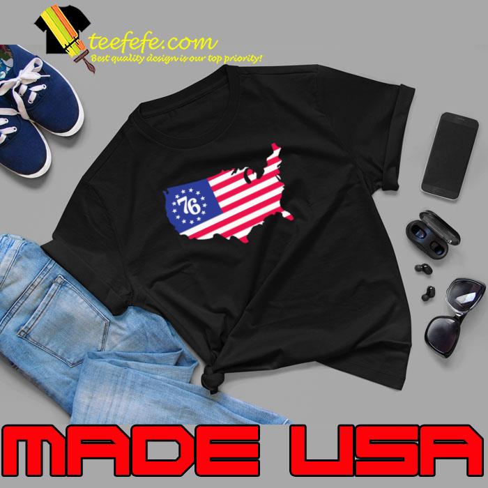 76 American Flag Map Shirt
