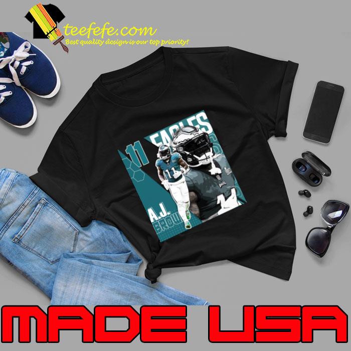 A.J. Brown Football Design Poster Eagles T-Shirt