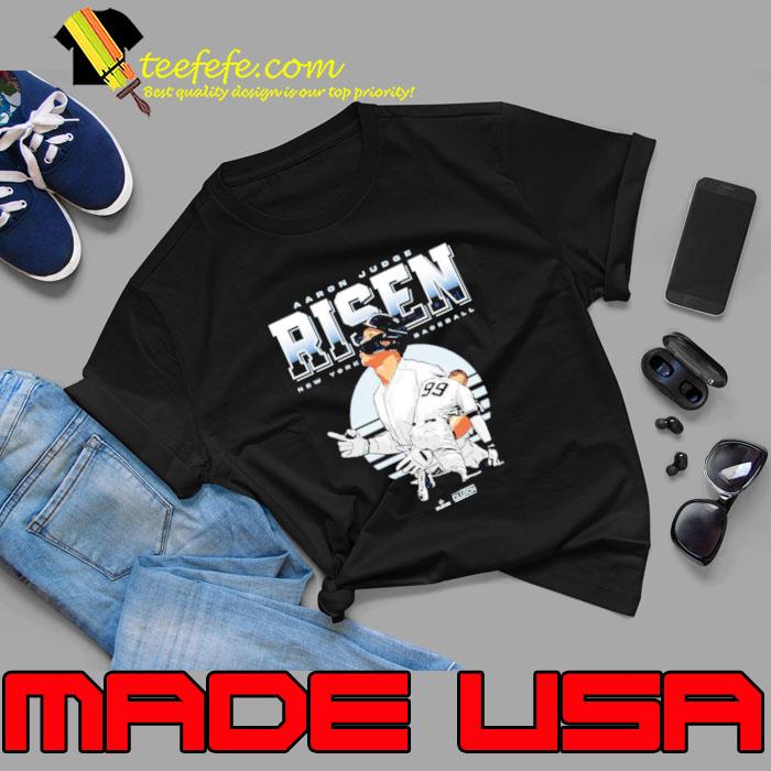 Aaron judge risen new york baseball shirt