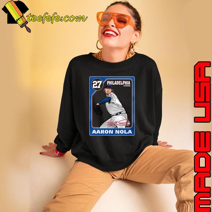 Aaron Nola Philadelphia Pitcher Baseball Signature MLB Card T-Shirt,  hoodie, sweater, long sleeve and tank top