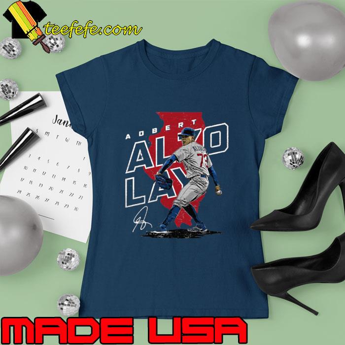 Adbert Alzolay Chicago C Player Baseball Venezuelan MLB Signature T-Shirt Ladies tee Adbert Alzolay Chicago C Player Baseball Venezuelan MLB Signature T-Shirt Ladies tee
