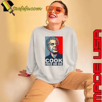 Anthony Bourdain Cook Free Or Die! Retro T-Shirt