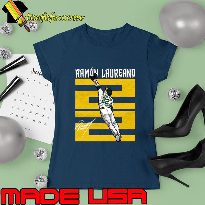 Awesome ramon Laureano Oakland Athletics Number 22 Signature T-Shirt -  Teefefe Premium ™ LLC
