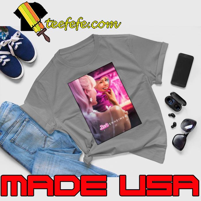 Barbenheimer heart Barbie Pink an Internet phenomenon T-Shirt Unisex Barbenheimer heart Barbie Pink an Internet phenomenon T-Shirt Unisex