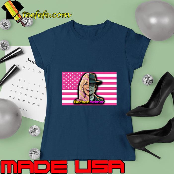 Barbernheimer american pink flalg movie T-Shirt Ladies tee Barbernheimer american pink flalg movie T-Shirt Ladies tee