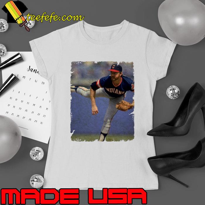 Bert Blyleven in Cleveland Guardians 1981 1985 Player Baseball Dutch American T-Shirt Ladies tee Bert Blyleven in Cleveland Guardians 1981 1985 Player Baseball Dutch American T-Shirt Ladies tee