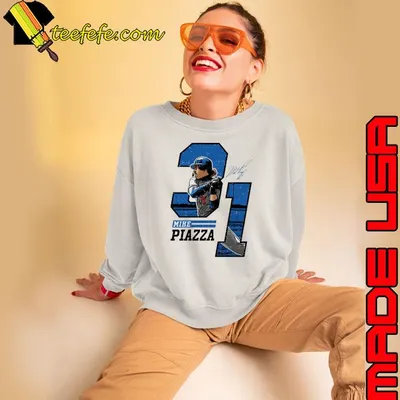 Best mike Piazza New York M Offset Signature T-Shirt
