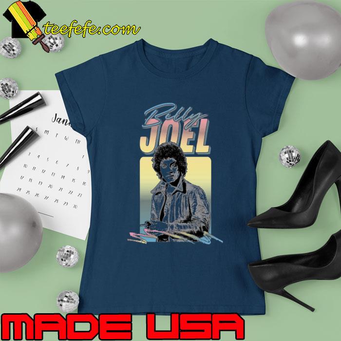 Billy Joel An American Singer Pianist Retro Style Fan T-Shirt Ladies tee Billy Joel An American Singer Pianist Retro Style Fan T-Shirt Ladies tee