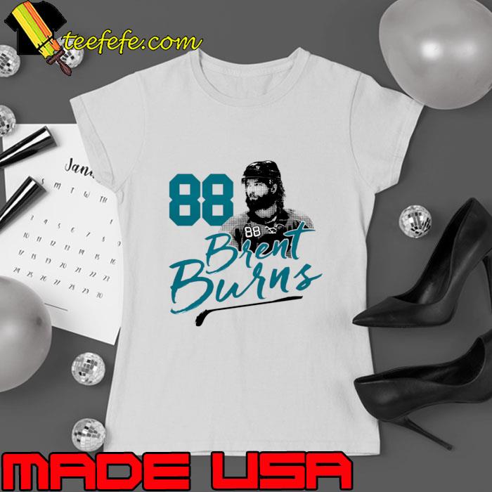 Brent Burns Seattle Ice Hockey Signature Canadian Player T-Shirt Ladies tee Brent Burns Seattle Ice Hockey Signature Canadian Player T-Shirt Ladies tee