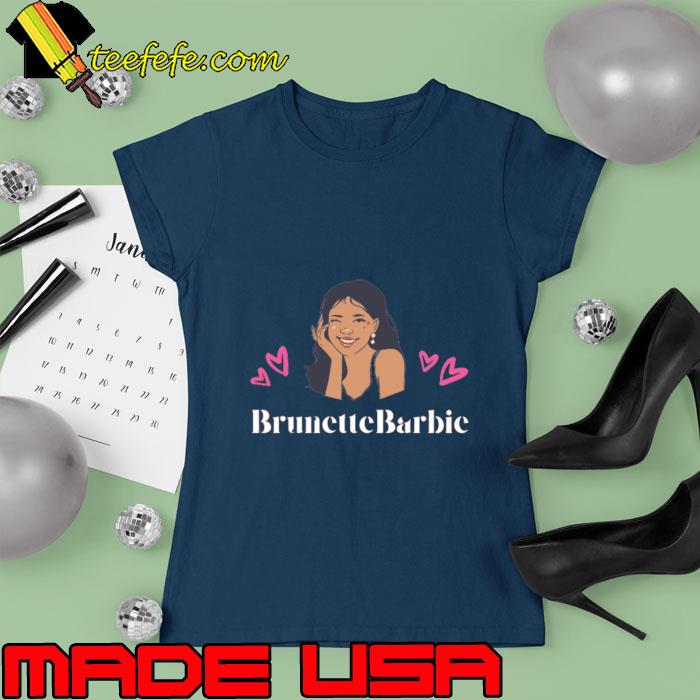 Brunette barbie-black barbie T-Shirt Ladies tee Brunette barbie-black barbie T-Shirt Ladies tee