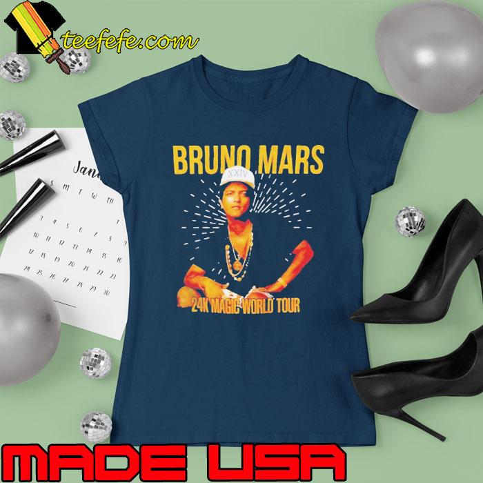 Bruno Mars 24k Magic World Tour s Ladies tee Bruno Mars 24k Magic World Tour s Ladies tee