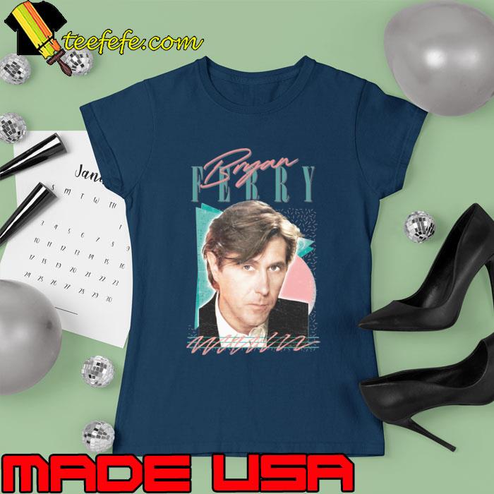 Bryan Ferry Retro Art T-Shirt Ladies tee Bryan Ferry Retro Art T-Shirt Ladies tee