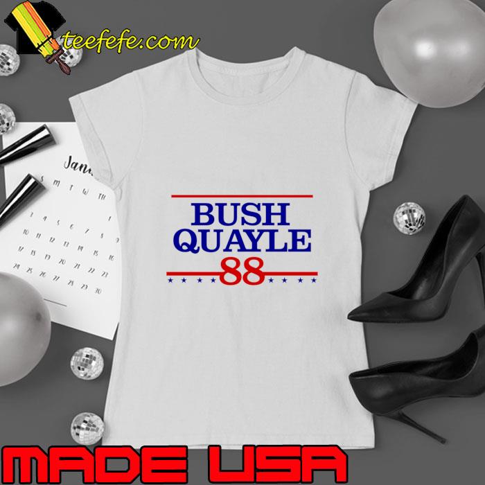 Bush quayle 88 blue stars red line political T-Shirt Ladies tee Bush quayle 88 blue stars red line political T-Shirt Ladies tee