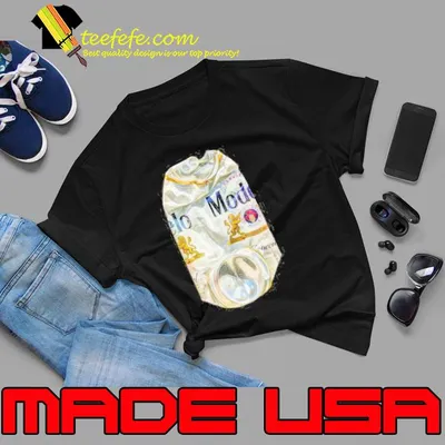 Crushed beer can especial on bw plywood 82 yopedro shirt