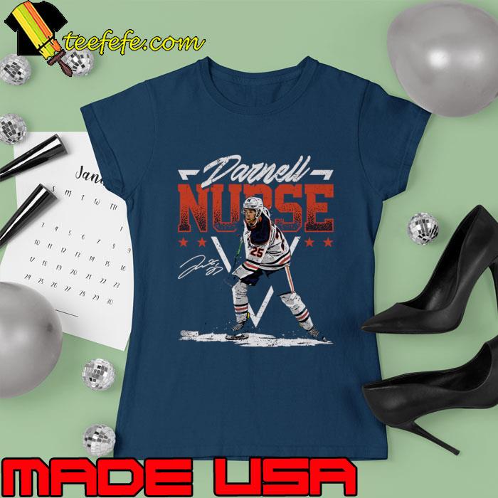 Darnell Nurse Edmonton Triangle Signature T-Shirt Ladies tee Darnell Nurse Edmonton Triangle Signature T-Shirt Ladies tee
