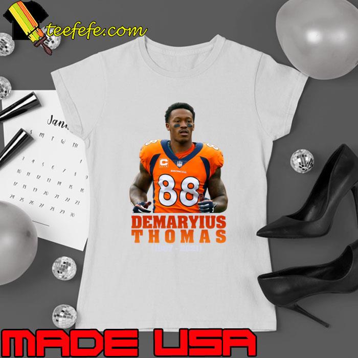 Demaryius Thomas football player 1987 2021 an american NFL T-Shirt