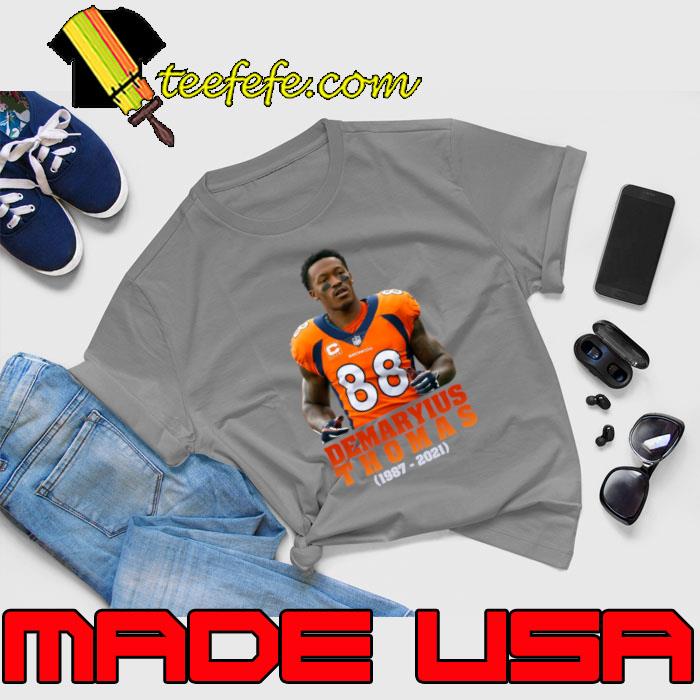 Demaryius Thomas football player 1987 2021 an american NFL T-Shirt, hoodie,  sweater, long sleeve and tank top