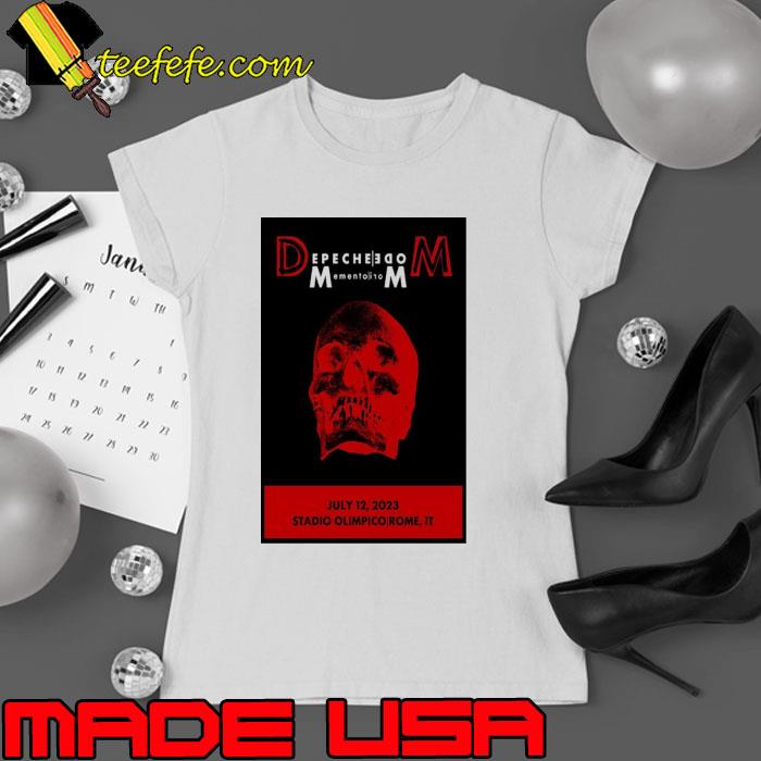 Depeche mode july 12 2023 stadio olimpico rome it poster shirt