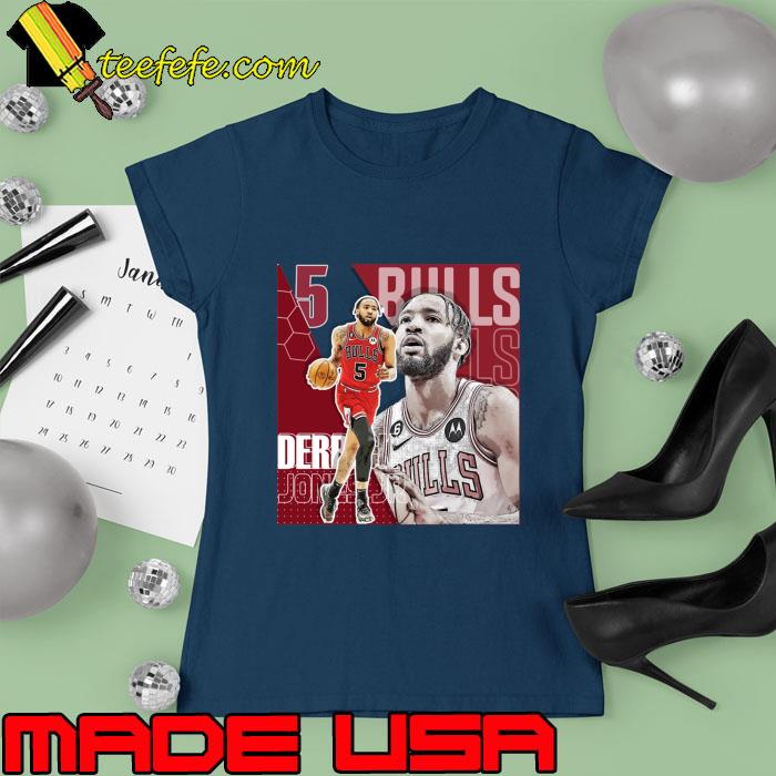 Derrick Jones Jr Football Design Poster Bulls T-Shirt Ladies tee Derrick Jones Jr Football Design Poster Bulls T-Shirt Ladies tee
