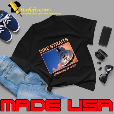 Dire Straits Brothers In Arms Guitar. T-Shirt
