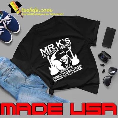 Dire Straits Inspired Mark Knopfler Private Investigations T-Shirt