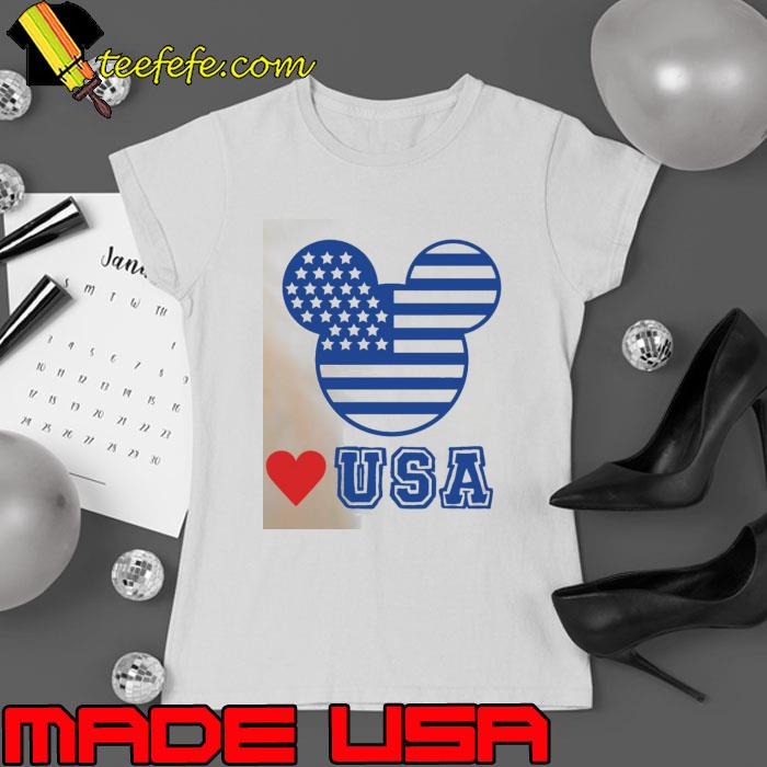 Disney Memorial Day Disney Mickey Minnie Head 4th Of July Shirt Ladies tee Disney Memorial Day Disney Mickey Minnie Head 4th Of July Shirt Ladies tee