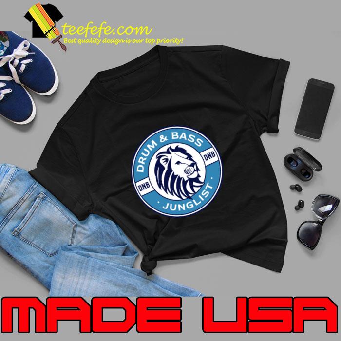 Drum And Bass Junglist Lifesaver Lion Blue T-Shirt