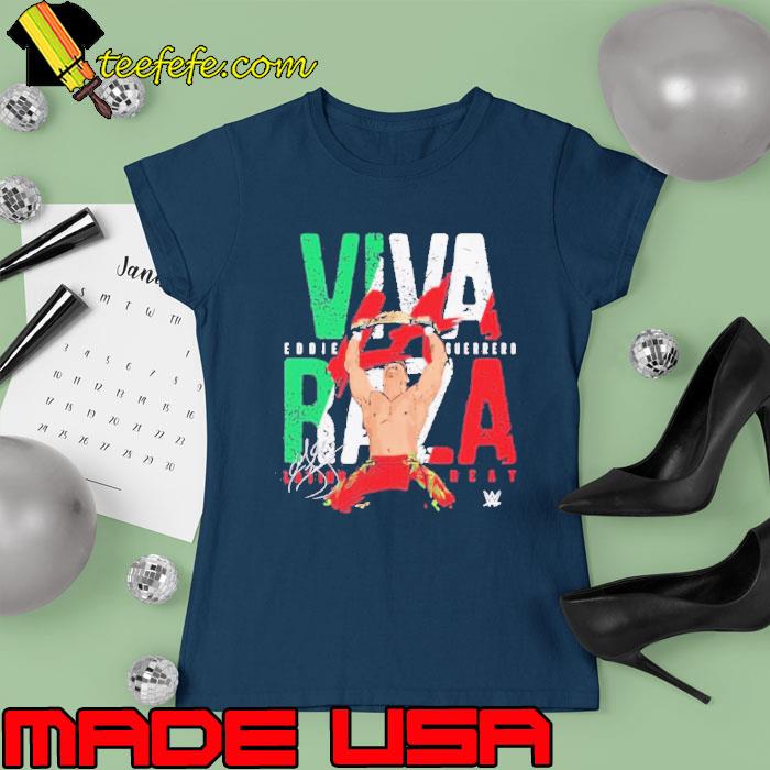 Eddie Guerrero Viva La Raza Latino heat signature s Ladies tee Eddie Guerrero Viva La Raza Latino heat signature s Ladies tee