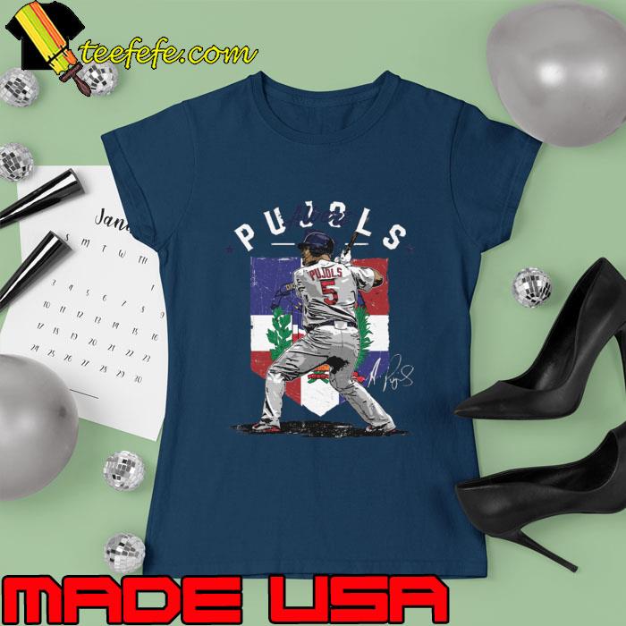 Albert Pujols St. Louis Country Flag WHT