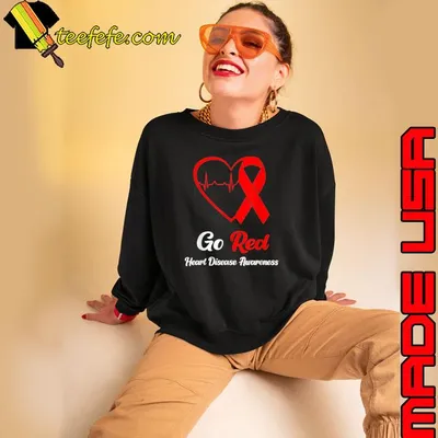 Funny go Red National Heart Disease Awareness Month T-Shirt