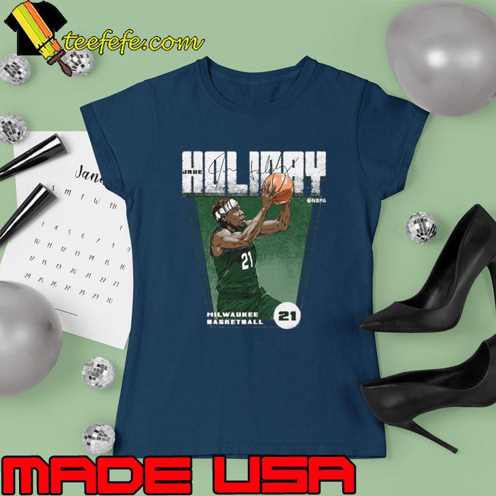 Funny jrue Holiday Milwaukee Signature T-Shirt Ladies tee Funny jrue Holiday Milwaukee Signature T-Shirt Ladies tee