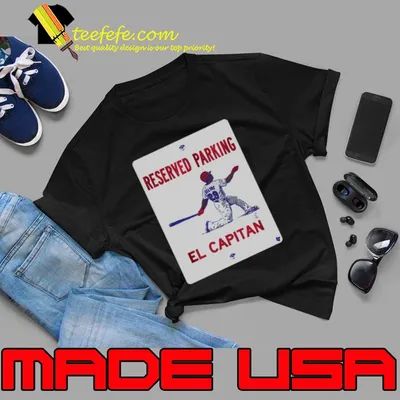 Funny reserved Parking Adrian Beltre El Capitan Parking Baseball T-Shirt