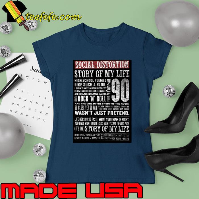 Funny social Distortion Story My Life High school Seemed Rock n Roll T-Shirt Ladies tee Funny social Distortion Story My Life High school Seemed Rock n Roll T-Shirt Ladies tee
