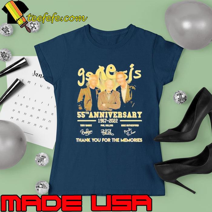 Genesis 55th anniversary 1967 2022 thank you for the memories signature s Ladies tee Genesis 55th anniversary 1967 2022 thank you for the memories signature s Ladies tee