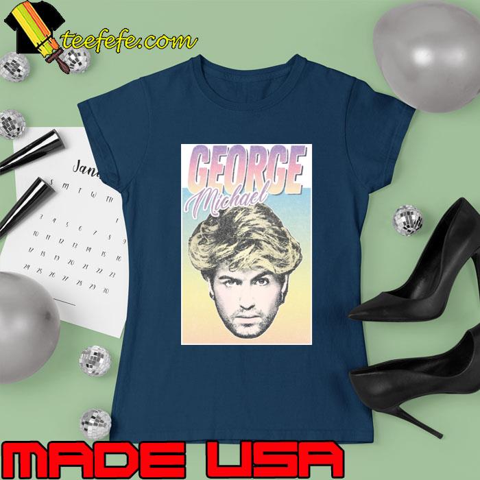 George Michael 1980s Styled Aesthetic T-Shirt Ladies tee George Michael 1980s Styled Aesthetic T-Shirt Ladies tee