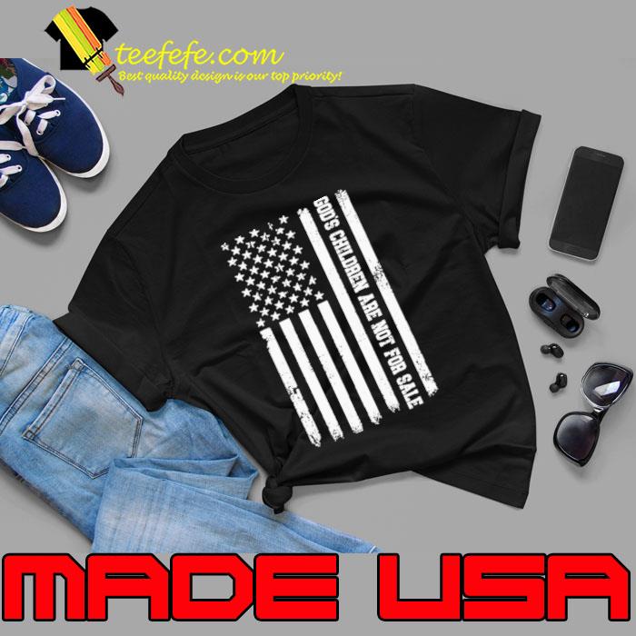 God's Children Are Not For Sale American Flag T-Shirt