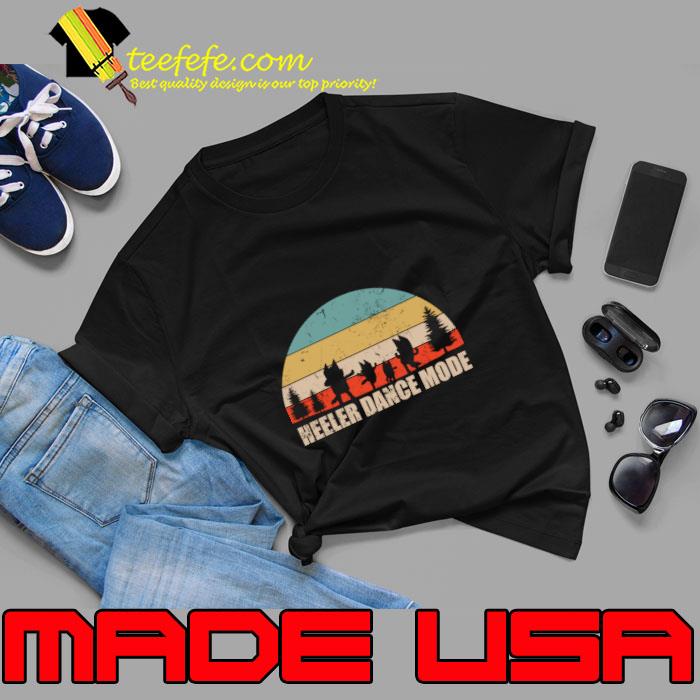 Heeler Dance Mode Forest Bluey Cartoon Vintage T-Shirt
