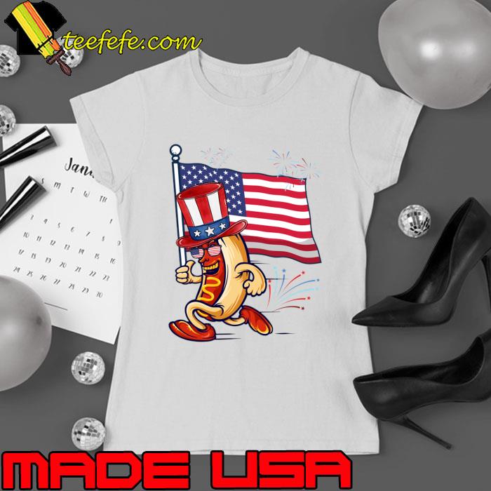 Hotdog Sunglasses American Flag USA Funny 4th Of July Gifts T-Shirt Ladies tee Hotdog Sunglasses American Flag USA Funny 4th Of July Gifts T-Shirt Ladies tee
