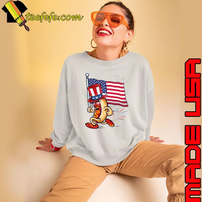 Hotdog Sunglasses American Flag USA Funny 4th Of July Gifts T-Shirt