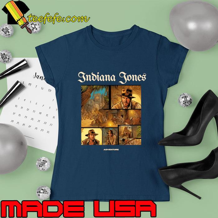 Indiana Jones victor illustration designe T-Shirt Ladies tee Indiana Jones victor illustration designe T-Shirt Ladies tee
