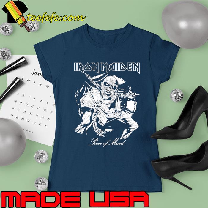 Iron-Maiden Piece of Mind Mono Eddie Shirt Ladies tee Iron-Maiden Piece of Mind Mono Eddie Shirt Ladies tee