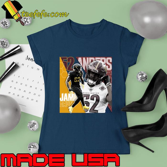 Jamin Davis Football Design Poster Commanders T-Shirt Ladies tee Jamin Davis Football Design Poster Commanders T-Shirt Ladies tee