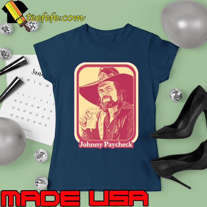 Johnny Paycheck Retro Country Artist T-Shirt Ladies tee Johnny Paycheck Retro Country Artist T-Shirt Ladies tee